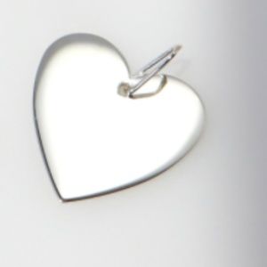 CATBIRD FULL HEART CHARM - STERLING SILVER